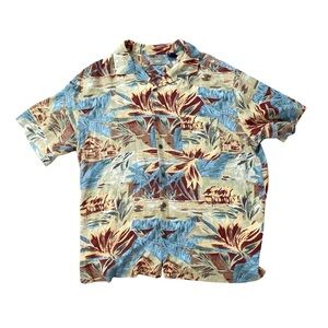 Men’s Natural Issue Hawaiian tropical shirt size L